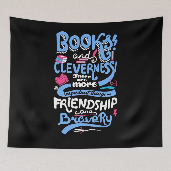 Item preview, Books and cleverness! there are more important things-friendship and bravery designed and sold by Printup.