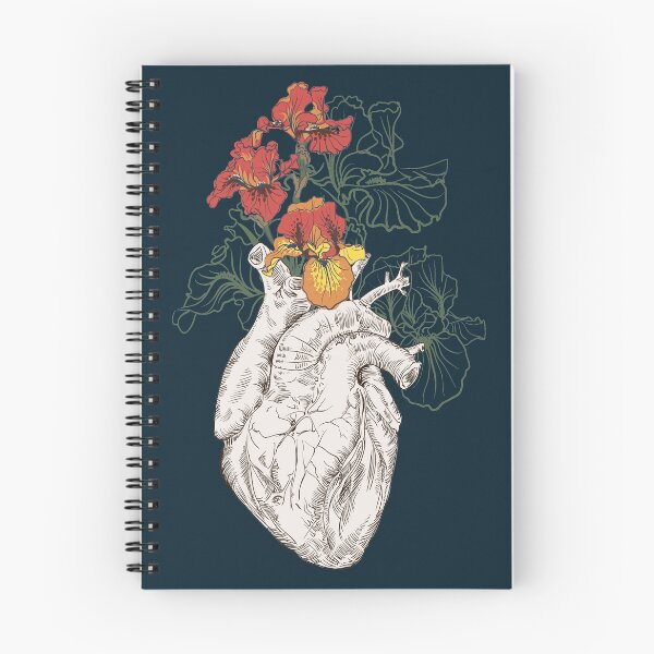 Item preview, drawing Human heart with flowers designed and sold by Olga Berlet.