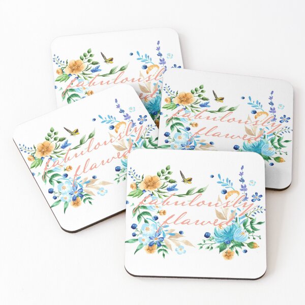 Item preview, Blue Yellow Flowers - Fabulously Flawed designed and sold by MaplewoodMerch.