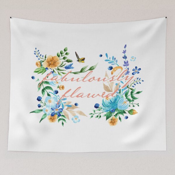 Item preview, Blue Yellow Flowers - Fabulously Flawed designed and sold by MaplewoodMerch.