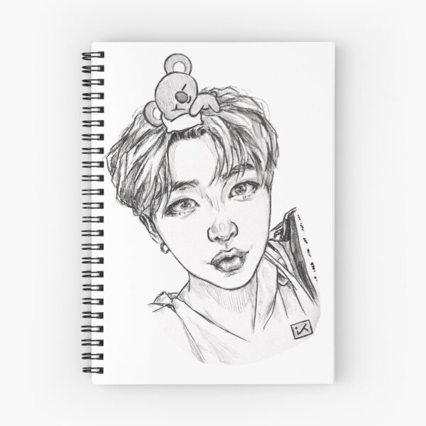 Item preview, Namjoon with sleeping Koya designed and sold by infired-koya.