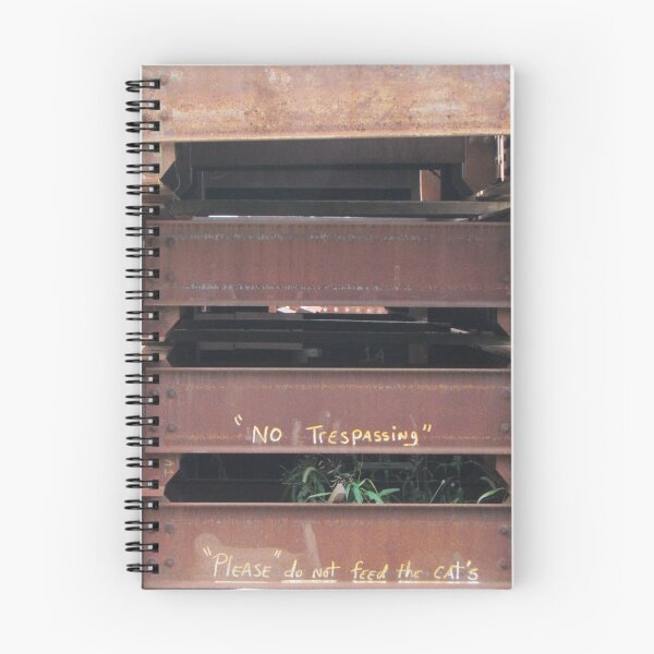 Item preview, "No Trespassing" -- Please do not feed the cat's designed and sold by georgebarnard.