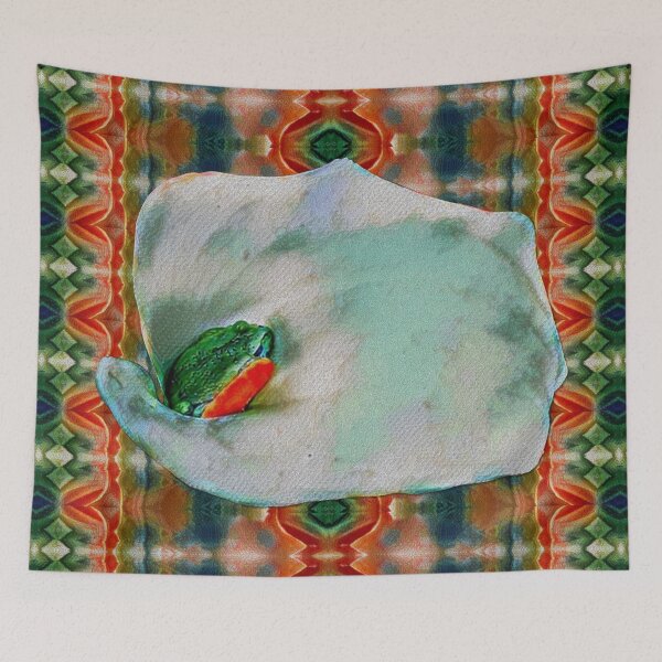Item preview, Portrait of a Colombian Tree Frog King designed and sold by Diego-t.