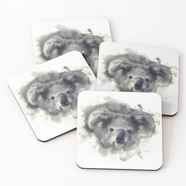 Item preview, Watercolor illusration of Koala, Portrait designed and sold by Tansel Diplikaya.