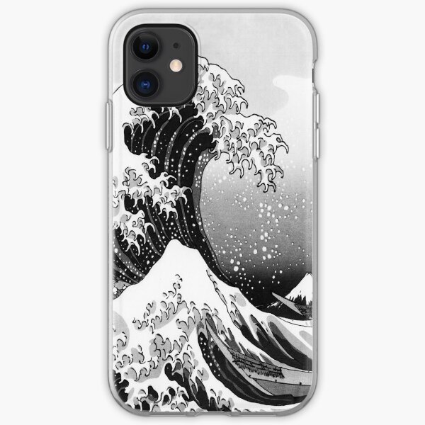 Great Wave: Monochrome iPhone Soft Case