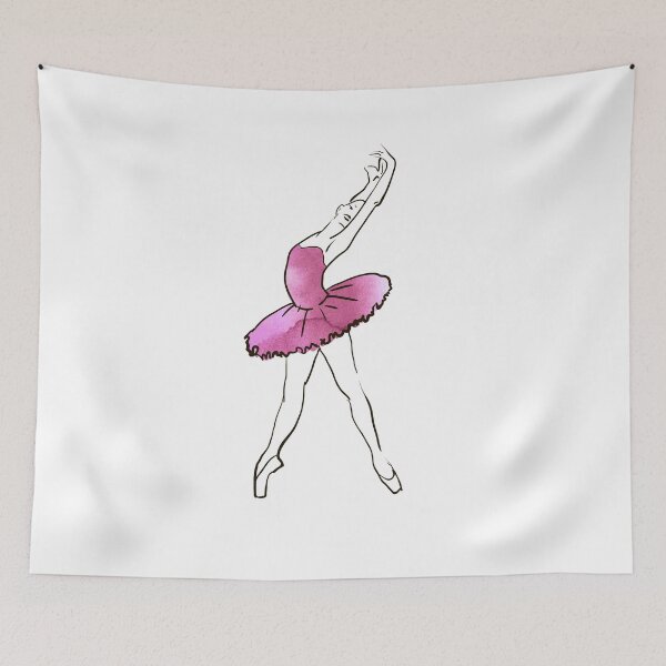 Item preview, ballerina figure, watercolor illustration designed and sold by Olga Berlet.