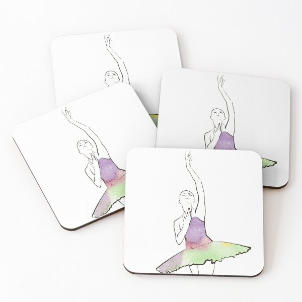 Item preview, ballerina figure, watercolor illustration designed and sold by Olga Berlet.