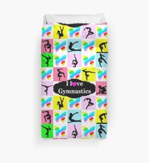 BUTTERFLY I LOVE GYMNASTICS DESIGN Duvet Cover