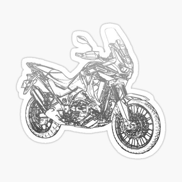 Honda CRF 1100 Africa Twin Bleistift Silhouette Motorrad Enduro Touring Sticker
