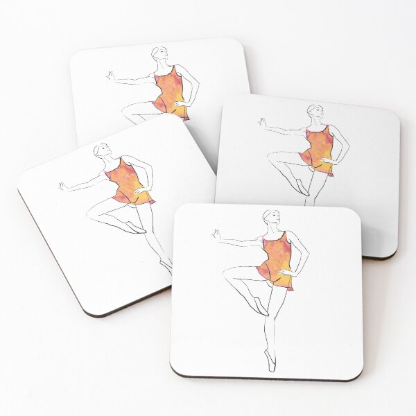 Item preview, ballerina figure, watercolor illustration designed and sold by Olga Berlet.