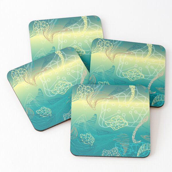 Item preview, abstract deep see underwater pattern design designed and sold by Marlene Wagenhofer.
