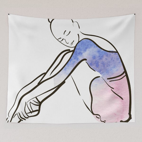 Item preview,  ballerina figure, watercolor illustration designed and sold by Olga Berlet.