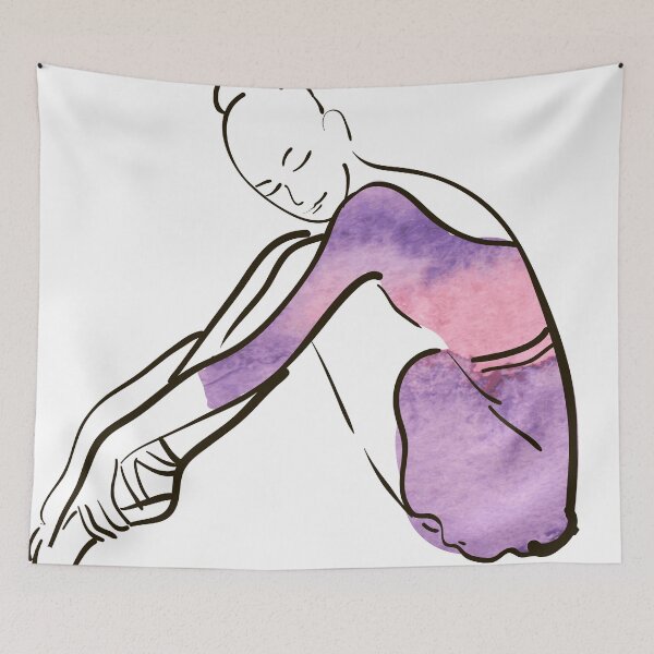 Item preview,  ballerina figure, watercolor illustration designed and sold by Olga Berlet.