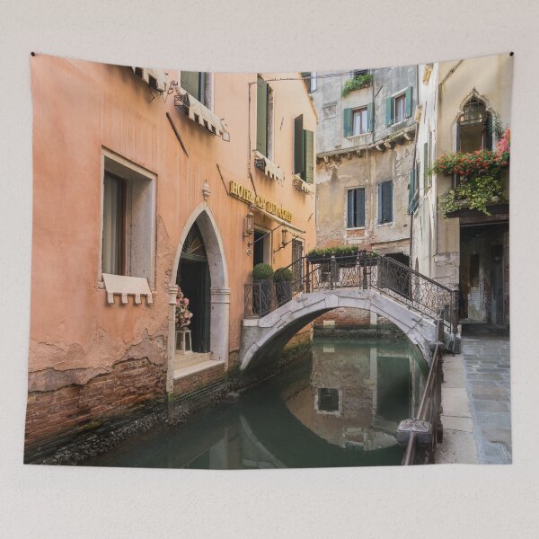 Item preview, Classic Venetian - Rio de San Zanivoro Canal Turn and Dainty Bridge designed and sold by Georgia Mizuleva.