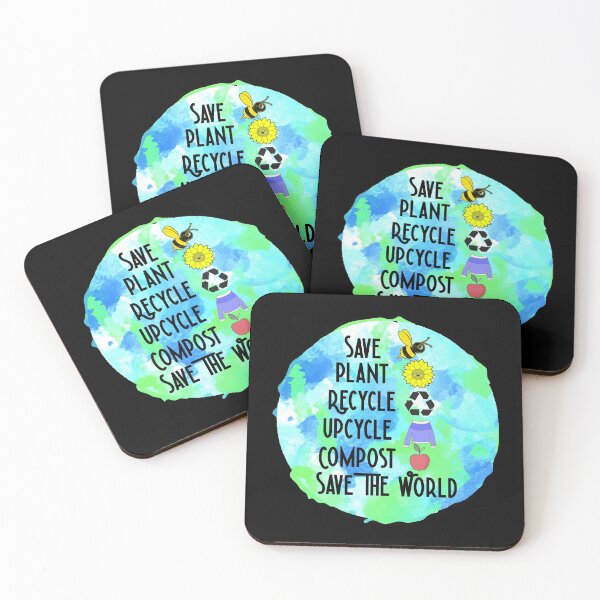 Item preview, Earth Day Save The World Bees Plant Flowers Recycle Upcycle designed and sold by funnytshirtemp.