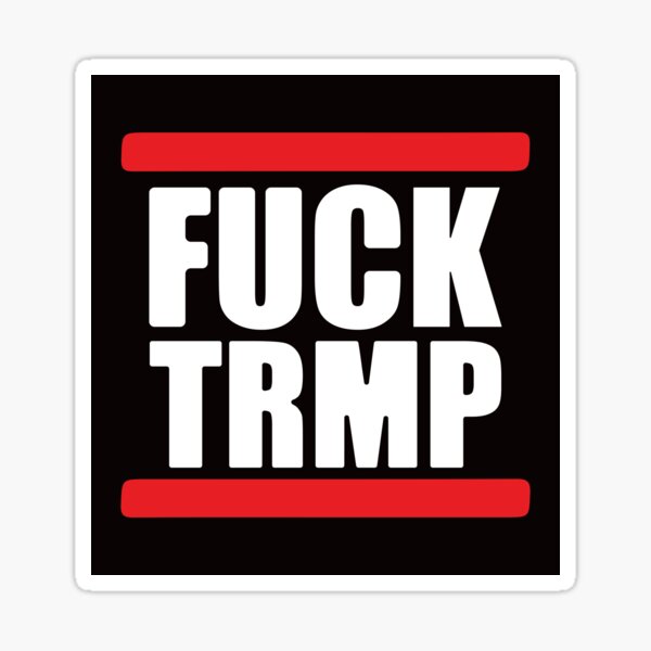 Vista previa del artículo con la obra «Fuck Trmp Trump», diseñado y vendido por RosedesignArt.