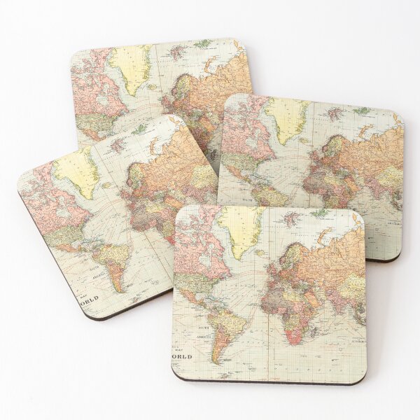 Item preview, Detailed World Map, The World Map, World Map, Rainbow Map, Map With Countries, Map With States, Detailed Map, Vintage World Map designed and sold by easteuromaps.