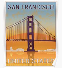 San Francisco vintage poster Poster