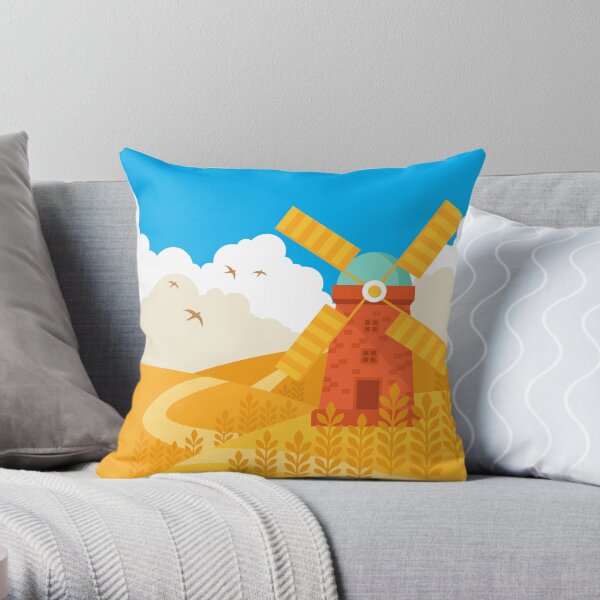 Windmill Throw Pillow