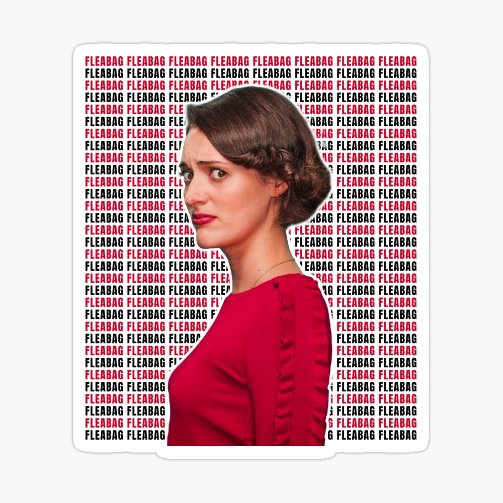 Download Stunning Fleabag Artwork in Vibrant Red Wallpaper | Wallpapers.com