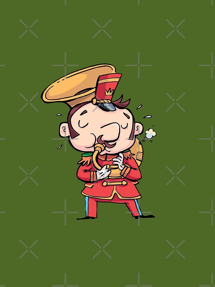 military musician playing a trombone by duxpavlic