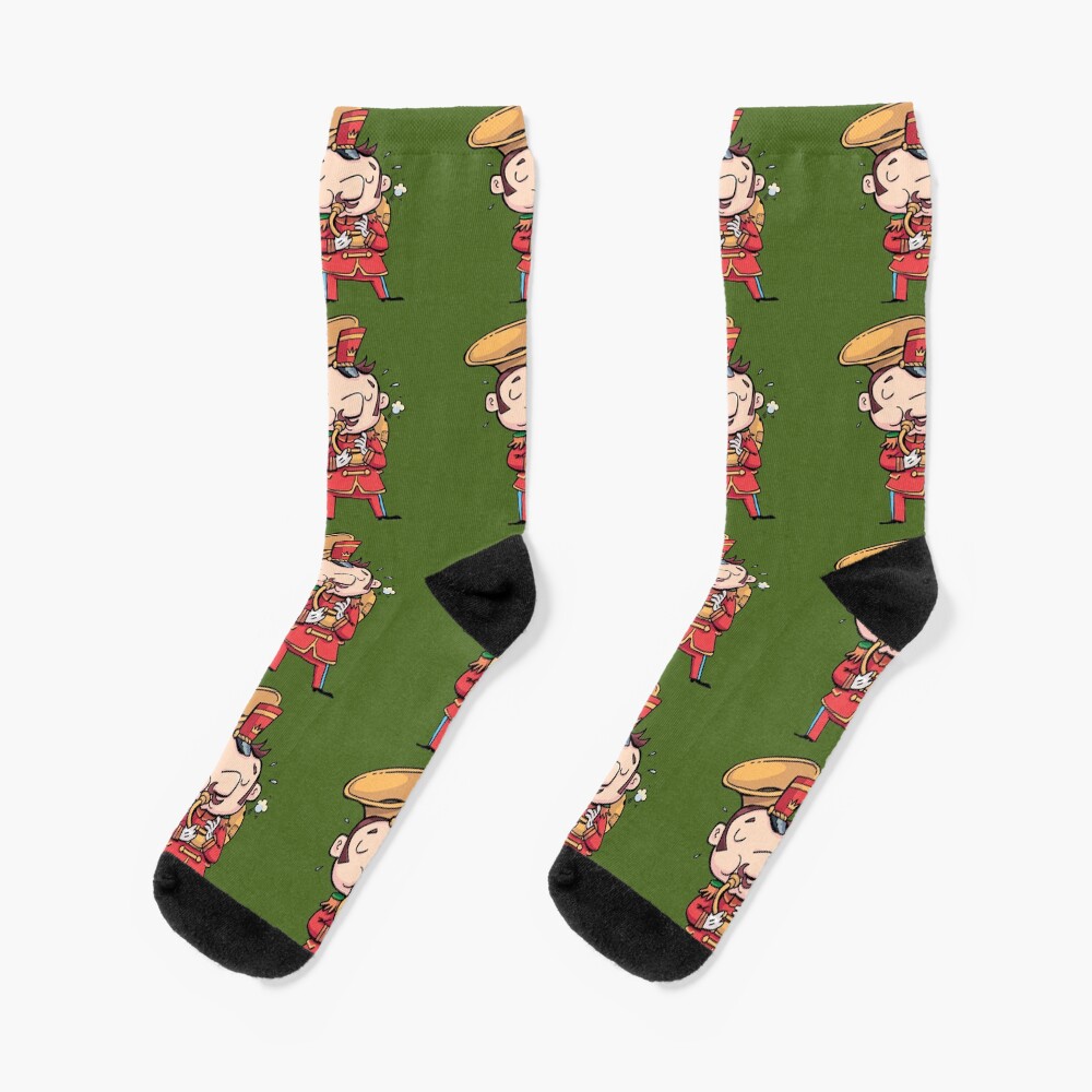 military musician playing a trombone Socks