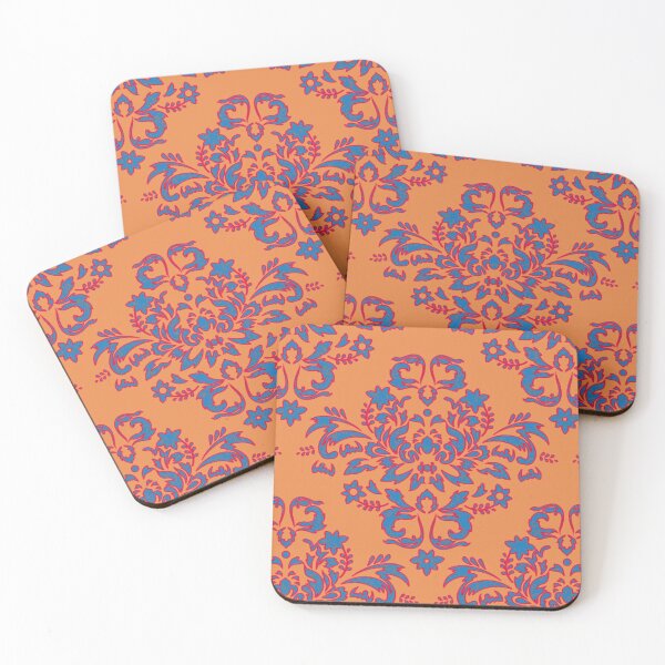 Item preview, Country Floral Orange Blue Delight designed and sold by PageDesigns.