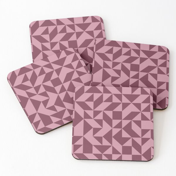Item preview, Pink and Maroon Geometrical Design designed and sold by OneThreeSix.