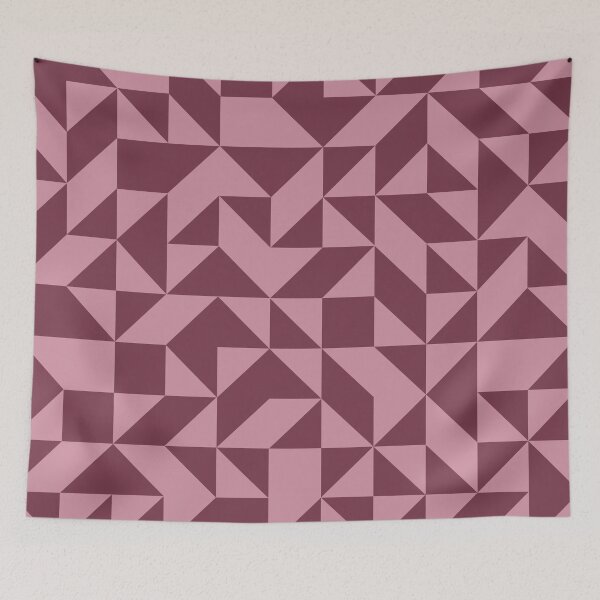 Item preview, Pink and Maroon Geometrical Design designed and sold by OneThreeSix.