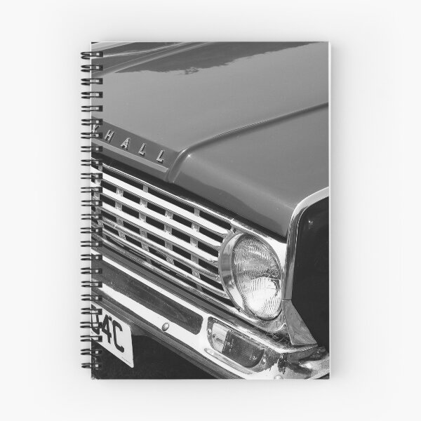Item preview, A black and white image of the front of a 1965 Vauxall Victor on display at a car show designed and sold by Graham Cornall.