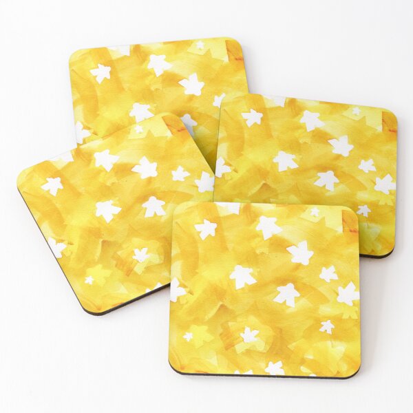 Item preview, Meeples in Yellow | Tabletop Board Game Fan designed and sold by Zab Butler Design.