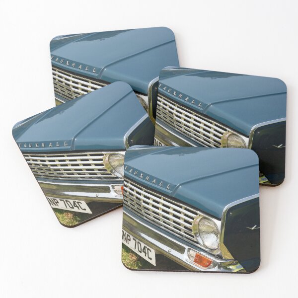 Item preview,  The front of a blue 1965 Vauxall Victor on display at a car show designed and sold by Graham Cornall.