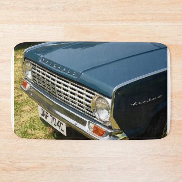 Item preview,  The front of a blue 1965 Vauxall Victor on display at a car show designed and sold by Graham Cornall.