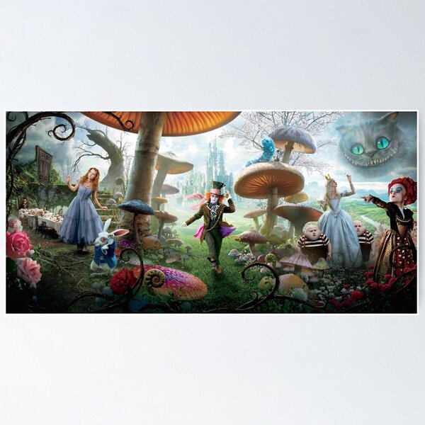 Alice in Wonderland Prints - 11x14 Unframed Wall Art Print Poster - Perfect  Alice in Wonderland Gifts and Decorations (Giant Alice Upsets the Jury)