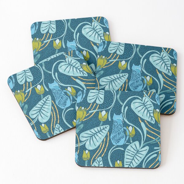 Item preview, Art nouveau kitty cats. designed and sold by kostolom3000.