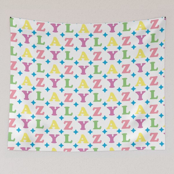 Item preview, Classic vintage pattern LAZY designed and sold by asymmetrickid.