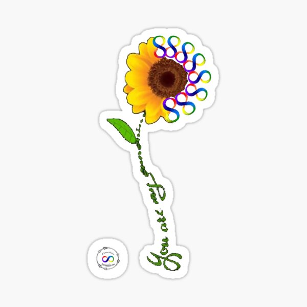 Autism Acceptance Parent Flower Sticker
