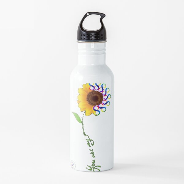 Autism Acceptance Parent Flower Water Bottle