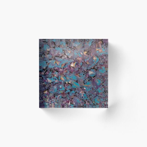 Flowery Acrylic Block