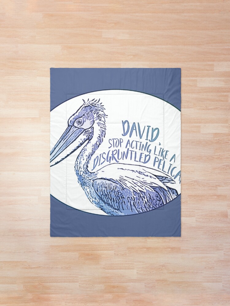 Alternate view of Schitt's Creek Disgruntled Pelican Comforter