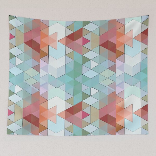 Item preview, Watery Triangles designed and sold by Arbitrarily Awesome.