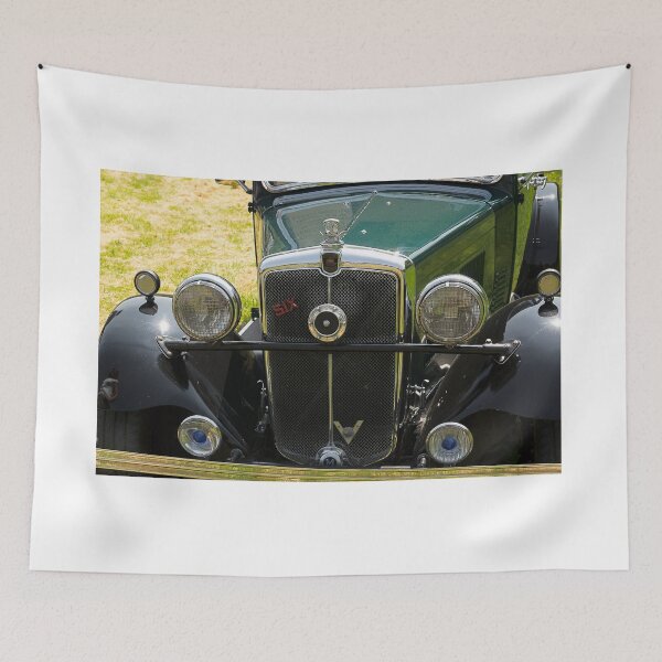 Item preview, The front of a green 1930s Morris 10/6 on display at a car show designed and sold by Graham Cornall.