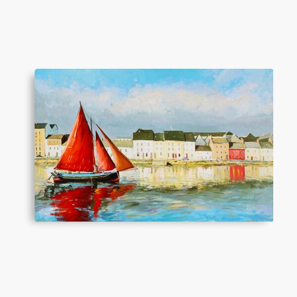 Item preview, Leaving Port - Galway Hooker going out to sea designed and sold by Conor McGuire.