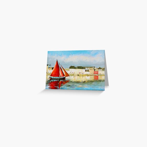 Item preview, Leaving Port - Galway Hooker going out to sea designed and sold by Conor McGuire.