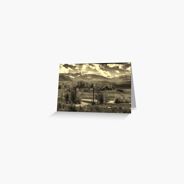 Living on a ranch ain't so bad Greeting Card