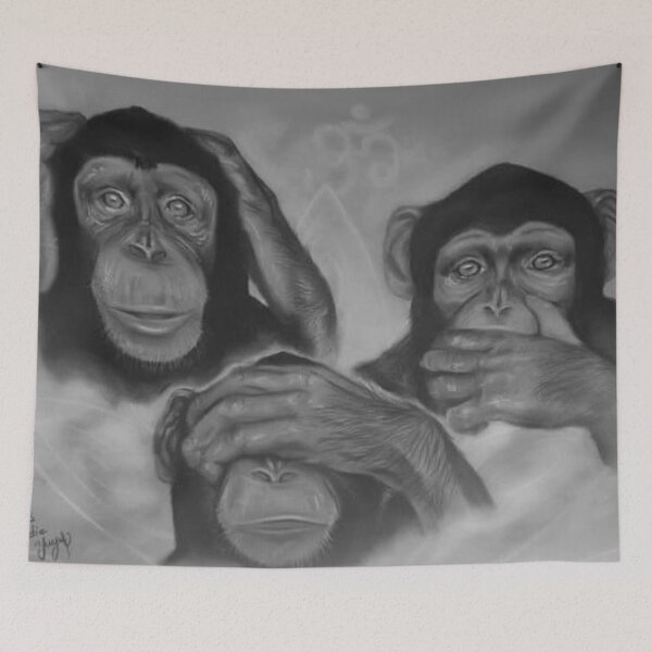 Item preview, Three monkeys designed and sold by Redhayu.