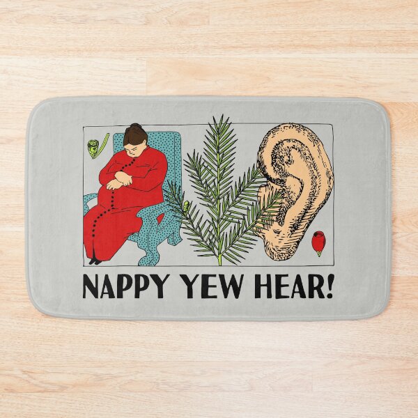 Item preview, Nappy Yew Hear designed and sold by TimespunThreads.