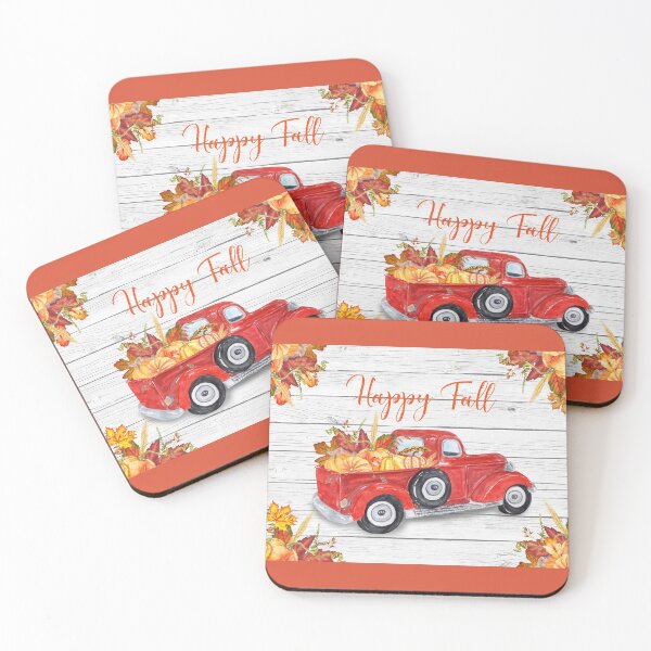 Item preview, Vintage Red truck Fall designed and sold by Jean Plout.
