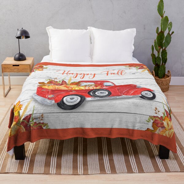 Item preview, Vintage Red truck Fall designed and sold by Jean Plout.