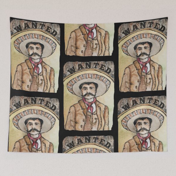 Item preview, WANTED / Mexican Outlaw / Sombrero Hat / Wanted Poster / Bandit / Moustache designed and sold by artenvironments.